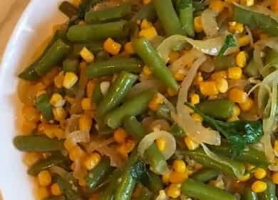 Mainit na bean at corn pod salad 🍲