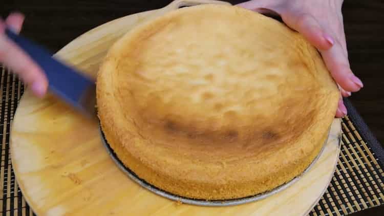 Maak een koekje om een ​​cake te maken