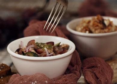 Menkių kepenų salotos - paprastas ir skanus receptas 🐟