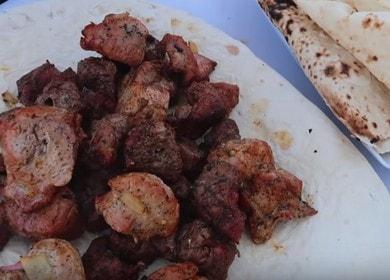 Saftiger Kebab in Tandoor - Lamm -, Schweinefleisch - und Hühnerflügeln