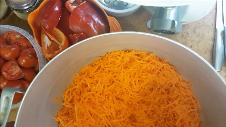grattugiare le carote