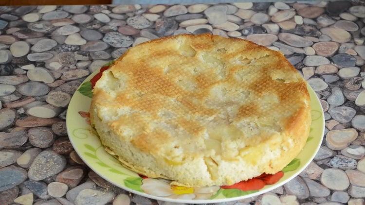 Торта с гъба с ябълки стъпка по стъпка рецепта със снимка