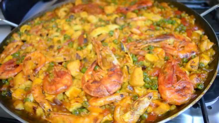 Spanish Paella na may Seafood 🍲