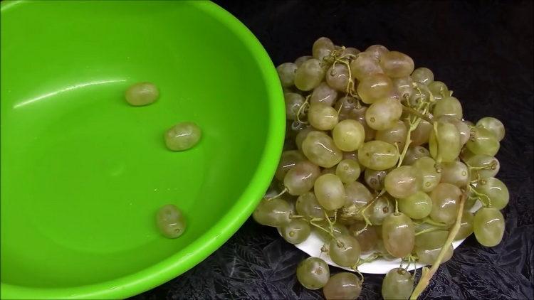 preparare l'uva