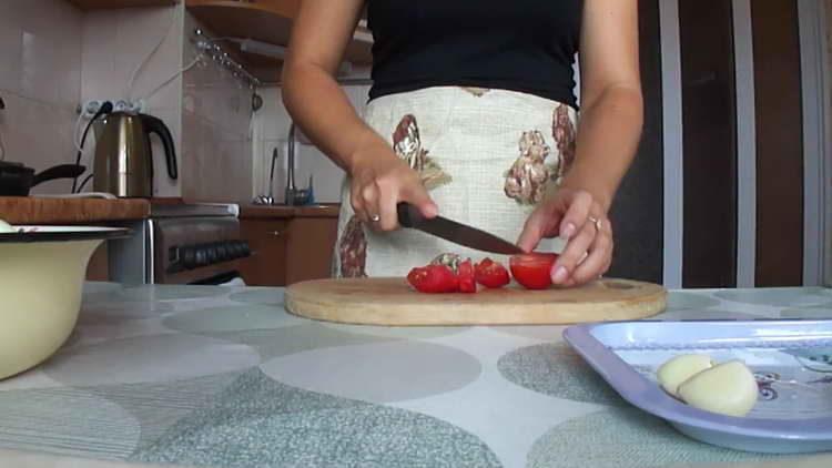 Modus geschnittene Tomaten
