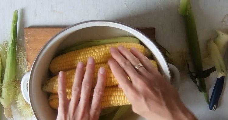 išdėstyti kukurūzus