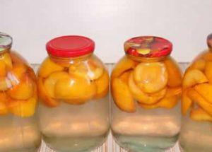 Peach compote sa pamamagitan ng hakbang-hakbang na recipe na may larawan