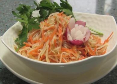 Kohlrabi-Salat - ein einfaches Rezept рецеп