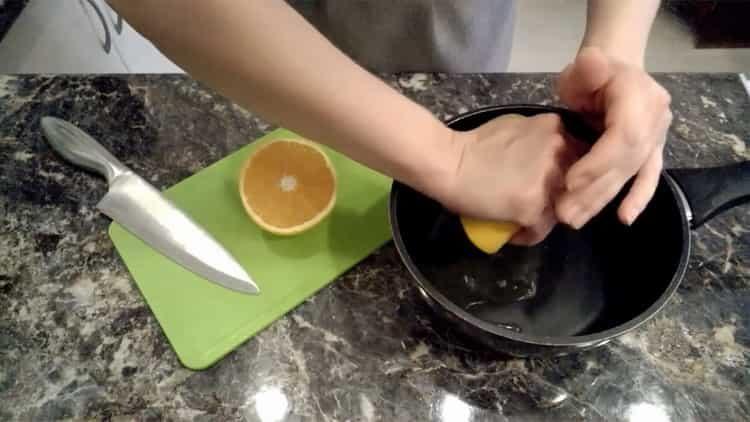 A főzéshez nyomja ki a levet
