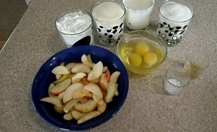 Vaření manna s jablky
