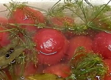 Вкусни мариновани незабавни домати само за 24 часа🍅