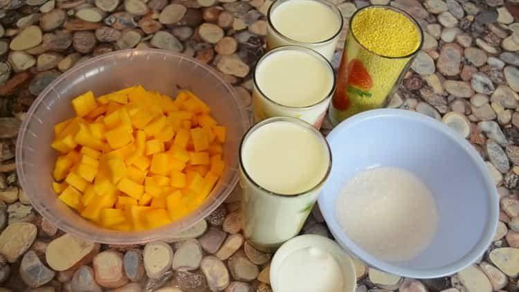 Come preparare il porridge di miglio con la zucca nel latte