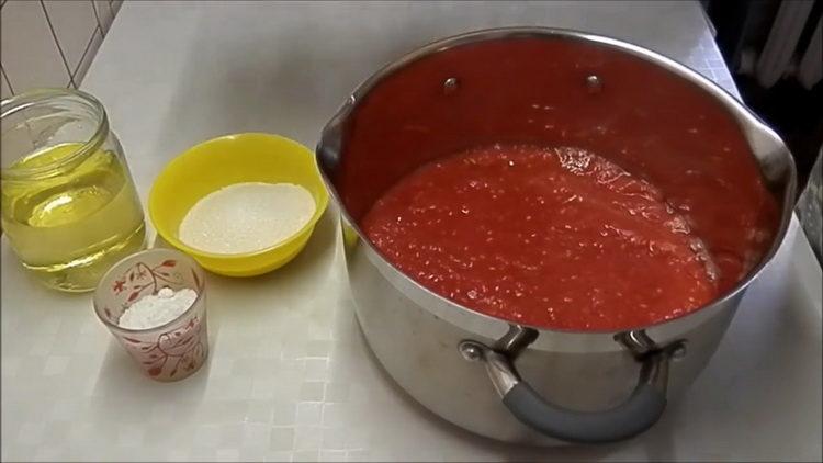 Paruoškite pomidorus virimui