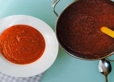 Ricetta per la classica zuppa di gazpacho 🍅