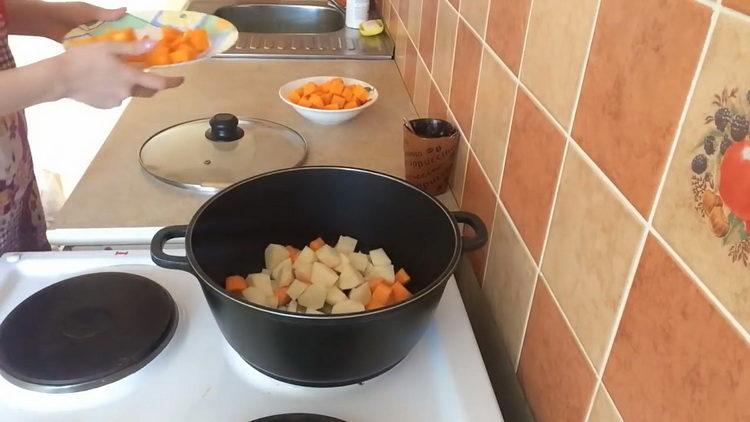Sült zöldségeket főzéshez