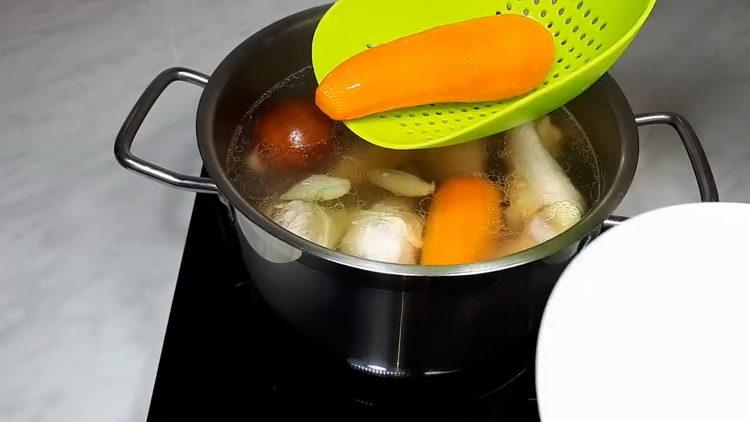 Fai cuocere le carote
