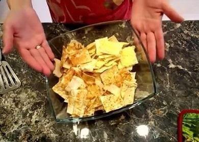 Ofen-Pita-Chips mit verschiedenen Geschmacksrichtungen 🥨