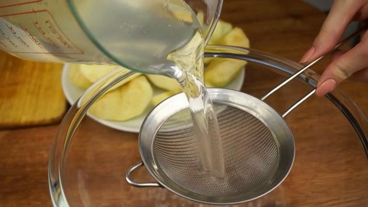 Για την προετοιμασία του στρίν, προετοιμάστε το νερό