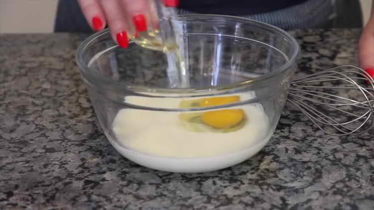 mescolare le uova nel latte