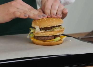 Ang pagluluto ng isang tunay na Big Mac  sa bahay