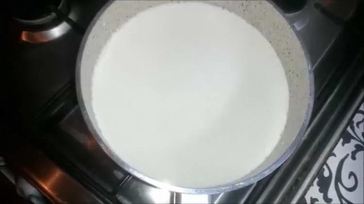 zünde Milch an