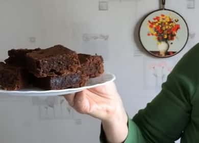 Chocolate brownie - isang napaka-masarap na recipe
