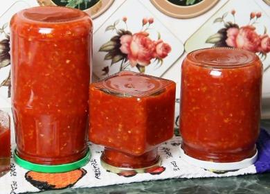 Köstliche Adjika Zamanikha aus Tomaten - Rezept für den Winter