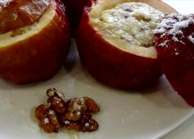 Chutná pečená jablka s tvarohem v troubě🍎