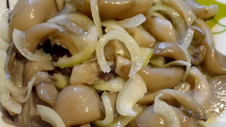 Funghi di ostrica sott'aceto - una ricetta semplice