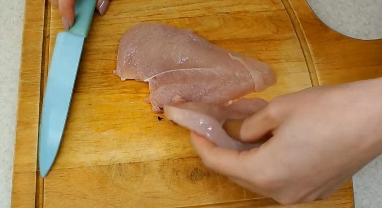 Vaření kuřecí řízek kotletky
