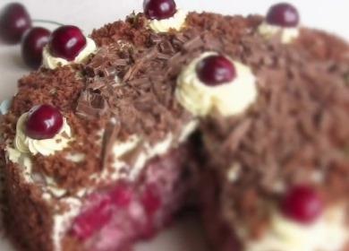 Една проста рецепта за вкусна  и деликатна торта Пияна череша