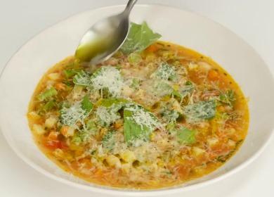  „Minestrone“ daržovių sriubos receptas