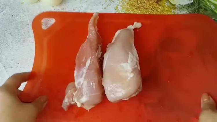 Schicken Sie das Huhn in den Gefrierschrank