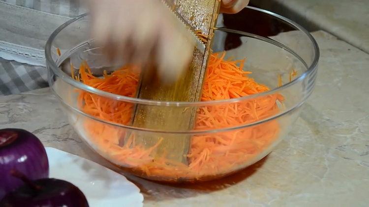 grattugiare le carote