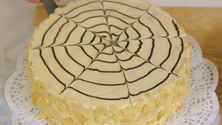 Esterhazy híres torta mandula süteményekkel és finom krémmel