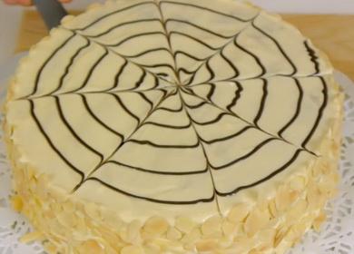 Esterhazy híres tortája  mandula süteményekkel és finom krémmel