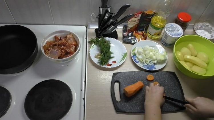 tritare le carote