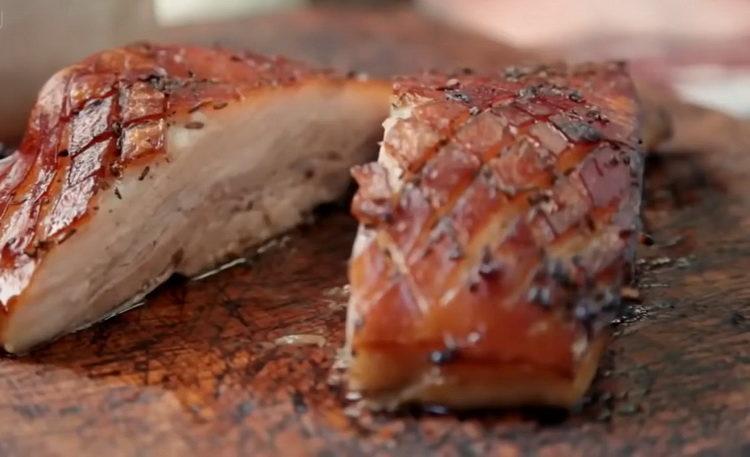 وصفة لبطن لحم الخنزير المشوي مع الشمر