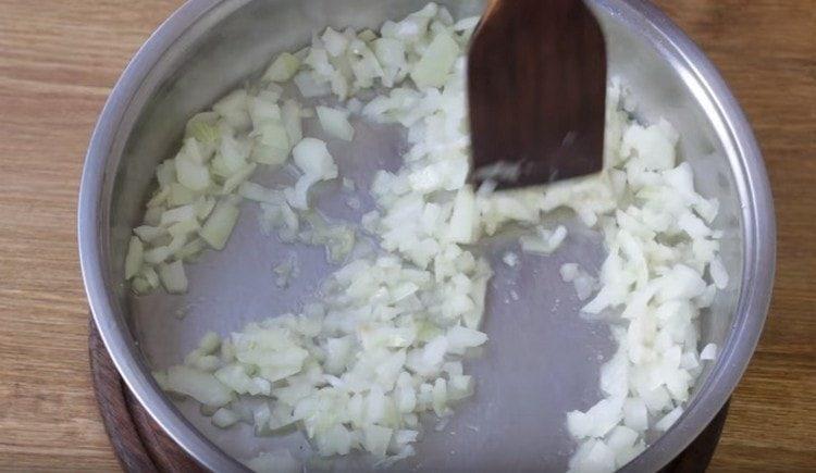 Friggere la cipolla per 5 minuti.