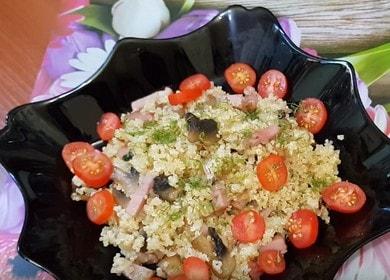 Quinoa  con ricetta di funghi