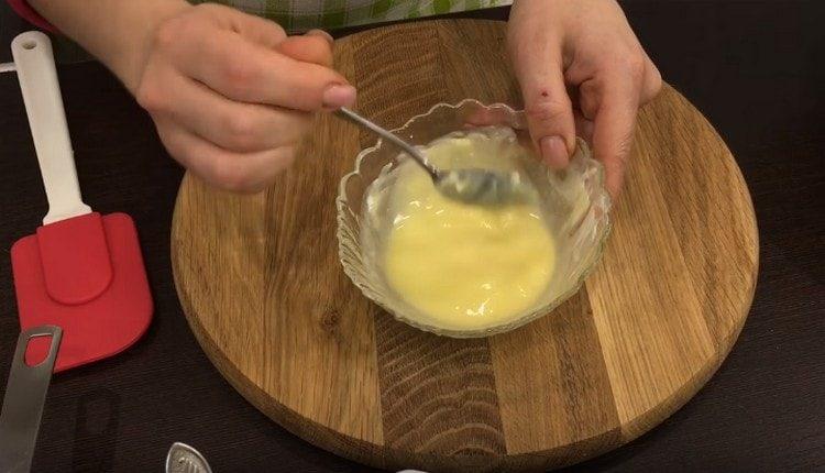 schmelzen die Butter.