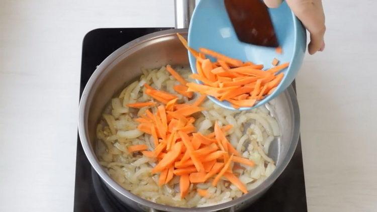 smažiť mrkvu