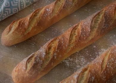 Neuvěřitelně lahodná francouzská  bageta - recept na vaření v troubě