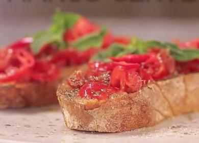 Suurin Bruschetta-resepti omato tomaatit