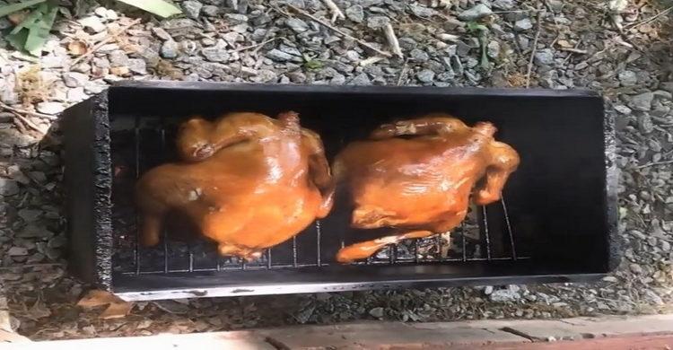 كيف تدخن الدجاج