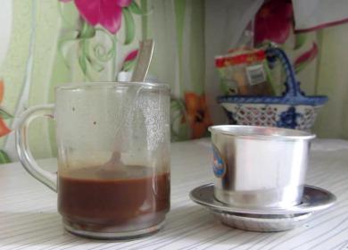 Kaffee mit vietnamesischem Geschmack 