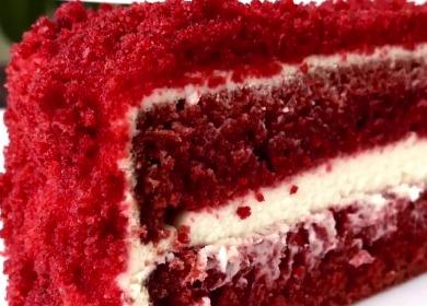 Cake Red Velvet  σύμφωνα με τη συνταγή από τον Andy Chef με φωτογραφία