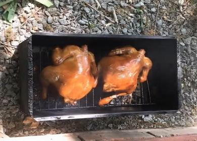 Hogyan dohányozni a csirkét  - lépésről lépésre recept fotókkal