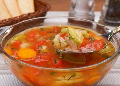 Συνταγή για απλή λαχανικά  Σούπα ντομάτας