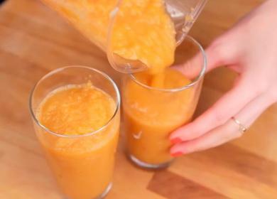 Морков Mrkvový koktejl recept  pro ​​mixér